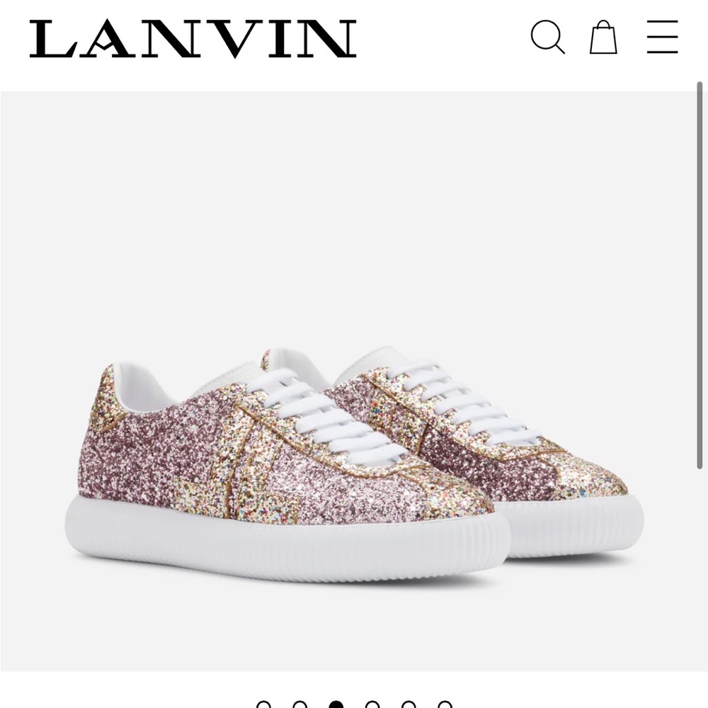 Lanvin low top sneakers in pink
